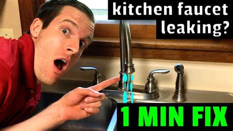 how to fix a leaky kitchen faucet under the sink|6 Steps to FIX a Leaky Faucet GUARANTEED